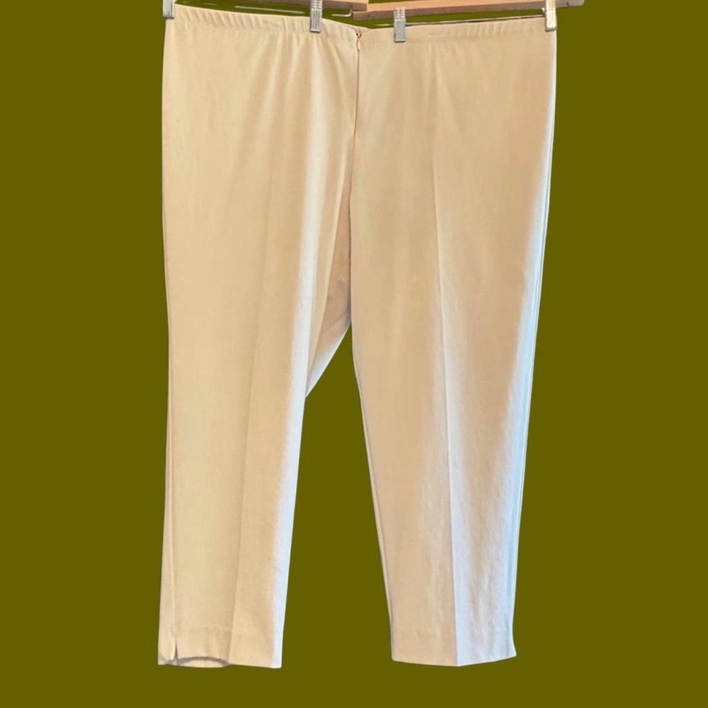 Karen Kane Cream Trousers Women's Size 22w Straight Leg Pants